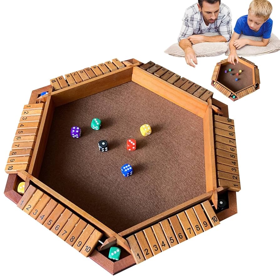 Amazon.co.jp: シャット・ザ・ボックス・ダイスゲーム, サイコロ